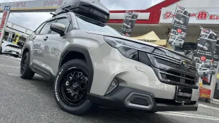 SUBARUフォレスターにRAYSデイトナM9+とTOYOオープンカントリーA/TⅢを装着！